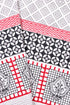 20s Cotton KING SIZE Bed Cover In Graphic Block Print