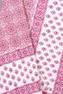 20s Cotton KING SIZE Bed Cover In Geometric Block Print
