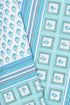 20s Cotton KING SIZE Bed Cover In Floral Block Print