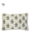 40s Cotton Pillow Cover in Floral Block Print