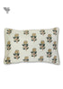 40s Cotton Pillow Cover in Floral Block Print