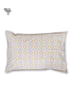 40s Cotton Pillow Cover In Graphic Block Print