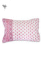 40s Cotton Pillow Cover in Floral Block Print