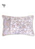 40s Cotton Pillow Cover in Floral Block Print