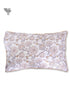 40s Cotton Pillow Cover in Floral Block Print