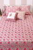 20s Cotton Lumbar Cushion Cover in Floral Block Print