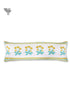 20’s Cotton Lumbar Cushion Cover In Floral Block Print