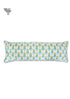 20’s Cotton Lumbar Cushion Cover In Floral Block Print