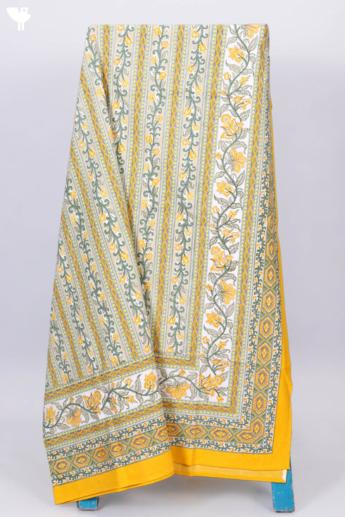 20s Cotton Bed Cover In Floral Print