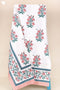 20s Cotton Bed Cover in Floral Block Print
