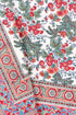 20s Cotton Bed Cover in Floral Block Print