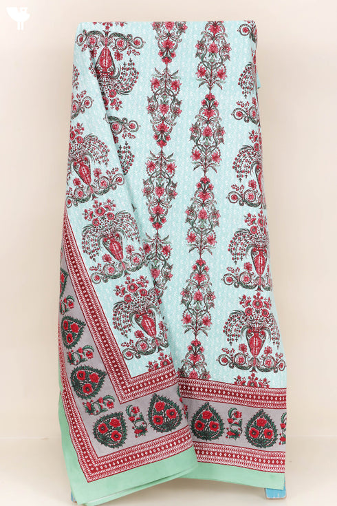 20s Cotton Bed Cover In Floral Print