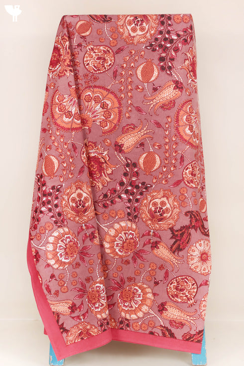 20s Cotton Bed Cover In Floral Print