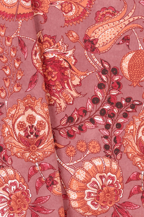 20s Cotton Bed Cover In Floral Print