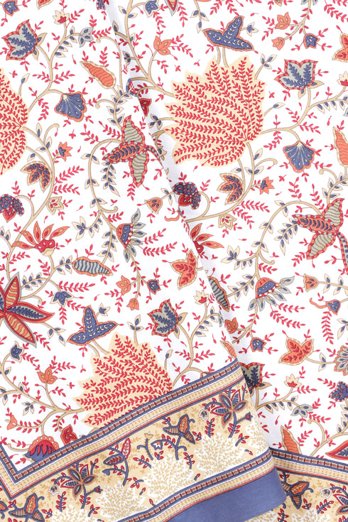 20s Cotton Bed Cover In Floral Print