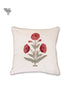 20s Cotton Cushion Cover in Floral Block Print