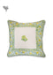 20s Cotton Cushion Cover in Floral Block Print