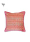 20s Cotton Cushion Cover in Block Print with Piping