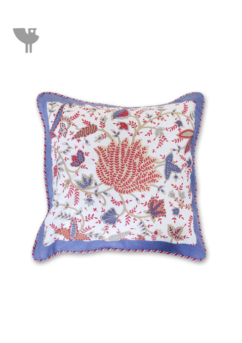 20s Cotton Cushion Cover In Floral Print