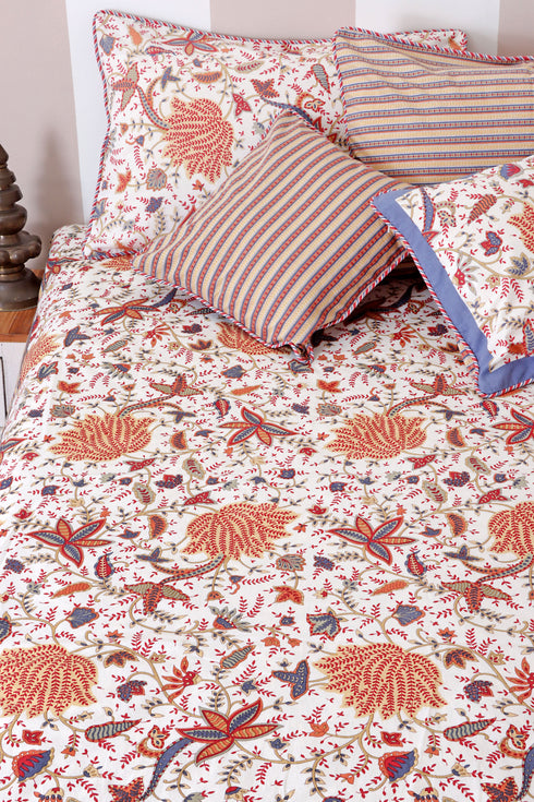 20s Cotton Cushion Cover In Floral Print