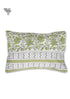 40s Cotton Pillow Cover in Floral Block Print