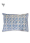 40s Cotton Pillow Cover in Block Print