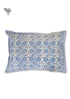 40s Cotton Pillow Cover in Block Print