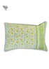 40s Cotton Pillow Cover in Floral Block Print