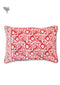 40s Cotton Pillow Cover in Block Print