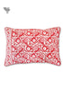 40s Cotton Pillow Cover in Block Print
