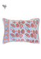 40s Cotton Pillow Cover in Block Print