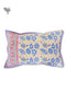 40s Cotton Pillow Cover in Block Print