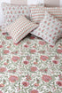 40s Cotton Pillow Cover in Floral Print