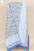 20s Cotton KING SIZE Bed Cover In Floral Block Print