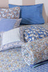 20s Cotton KING SIZE Bed Cover In Floral Block Print