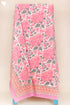 20s Cotton KING SIZE Bed Cover In Floral Block Print