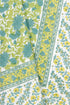 20s Cotton KING SIZE Bed Cover In Floral Block Print