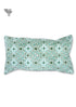 20s Cotton Rectangle Cushion Cover In Floral Block Print