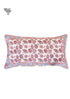 20s Cotton Lumbar Cushion Cover In Block Print
