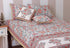 20s Cotton Cushion Cover In Indian Blue and Brick Red Floral Print