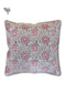 20s Cotton Cushion Cover in Block Print with Piping