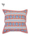 20s Cotton Cushion Cover in Block Print with Piping