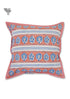 20s Cotton Cushion Cover in Block Print with Piping