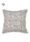 20s Cotton Cushion Cover in Block Print with Piping