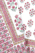 20s Cotton Bed Cover in Floral Block Print