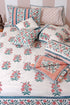 Mulmul Cotton Quilt in Floral Block Print