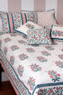 Mulmul Cotton Quilt in Floral Block Print