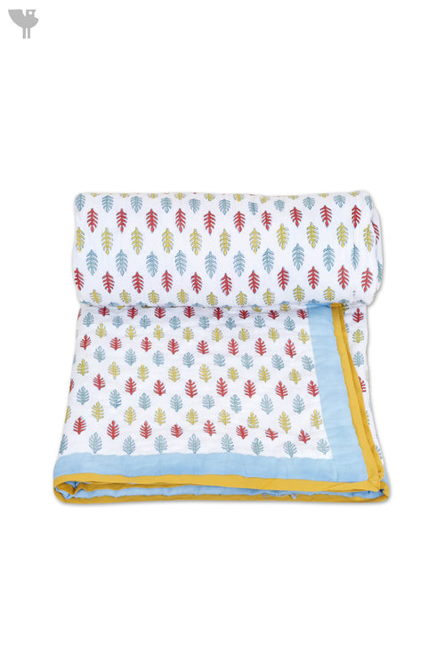 Mulmul Cotton Quilt in Block Print