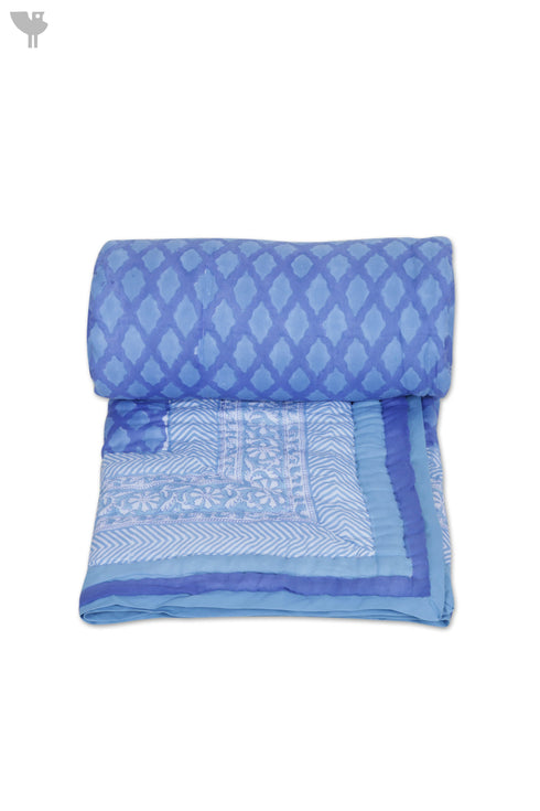 Mulmul Cotton Quilt in Block Print