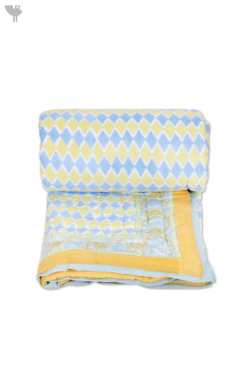 Mulmul Cotton Quilt in Block Print